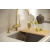 LOGAN 100 GraniteQ zlewozmywak silver stone 59,5x45,1x21,5 cm 1-komorowy podwieszany z syfonem manualnym miedziany