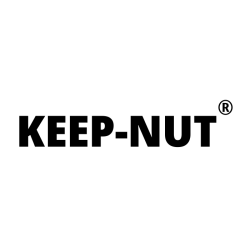 zestaw 4 wkładek Keep-Nut z gwintem M6: do zaczepów do zlewozmywaków GRANITOWYCH podwieszanych - cienki blat