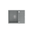 Zlewozmywak kuchenny granitowy MORGAN 116 szary + syfon stal szlachetna PUSH 2 OPEN  QUADRON