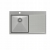 Zlewozmywak kuchenny PVD RUSSEL 111 stalowy + syfon stalowy QUADRON