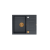 Zlewozmywak kuchenny granitowy MORGAN 116 czarny + syfon miedziany PUSH 2 OPEN QUADRON