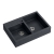 BILL 120 GRANITEQ zlewozmywak nakładany 2-komorowy 900x620x196 mm, black diamont / odpływ stalowy