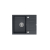 Zlewozmywak kuchenny granitowy MORGAN 116 czarny + syfon stal szlachetna PUSH 2 OPEN QUADRON