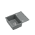 Zlewozmywak kuchenny granitowy MORGAN 116 szary + syfon stal szlachetna PUSH 2 OPEN  QUADRON
