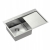 Zlewozmywak kuchenny PVD RUSSEL 111 stalowy + syfon stalowy QUADRON