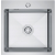 LINAR 50 Zlewozmywak Stal Szczotkowana wpuszczany 500x450 mm przelew standardowy syfon manualny Save Space