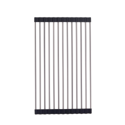 Ociekarka PVD GRAFIT zwijana do naczyń 410x258 mm 13 prętów mata na zlew Ruvetti