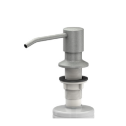 Dozownik płynu IRYS Szary 350 ml, montowany w blat, napełnianie od góry, nowoczesny design
