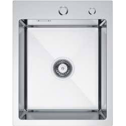 MASIVO 40 stalowy Zlewozmywak wpuszczany / FM 400x500 mm ukryty przelew syfon manualny Save Space Ruvetti