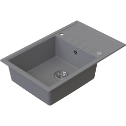 AXEL 160 XL Szary– zlewozmywak granitowy, 780×500 Syfon Gratis
