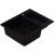 SIGNUM 1520 Zlew granitowy Czarny Full Black 60,5x49,5x20cm 1,5 komory Syfon Gratis