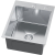 MASIVO 40 stalowy Zlewozmywak wpuszczany / FM 400x500 mm ukryty przelew syfon manualny Save Space Ruvetti