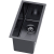 STELIO MINI 220x440 PVD GRAFIT Zlewozmywak podwieszany + syfon save space, ukryty przelew HQ