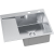 LINAR 120 P Zlewozmywak Stal Szczotkowana wpuszczany 620x480 mm ociekacz przelew standardowy syfon manualny Save Space