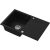 SIGNUM 160 Zlew granitowy Czarny 79×50x 21 cm Syfon Gratis