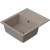SIGNUM 120 Zlew granitowy Beżowy 59×50x 21 cm Syfon Gratis