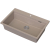 ABSOL 80 Beżowy zlewozmywak granitowy, 76×50x21,5cm Syfon Gratis Akcesoria