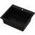 ABSOL 60 Czarny Full black zlewozmywak granitowy, 56×50x21,5cm Syfon Gratis Akcesoria