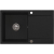 SIGNUM 160 Zlew granitowy Czarny 79×50x 21 cm Syfon Gratis