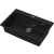 ABSOL 80 Czarny zlewozmywak granitowy, 76×50x21,5cm Syfon Gratis Akcesoria