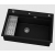ABSOL 80 Czarny zlewozmywak granitowy, 76×50x21,5cm Syfon Gratis Akcesoria