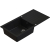 PINEKO 160 Long Czarny 100x50x21,5 cm Zlew granitowy Syfon GRATIS