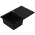 AXEL 160 Czarny Full black – zlewozmywak granitowy, 790×500 Syfon Gratis