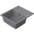 SIGNUM 120 Zlew granitowy Szary 59×50x 21 cm Syfon Gratis