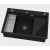 ABSOL 80 Czarny zlewozmywak granitowy, 76×50x21,5cm Syfon Gratis Akcesoria